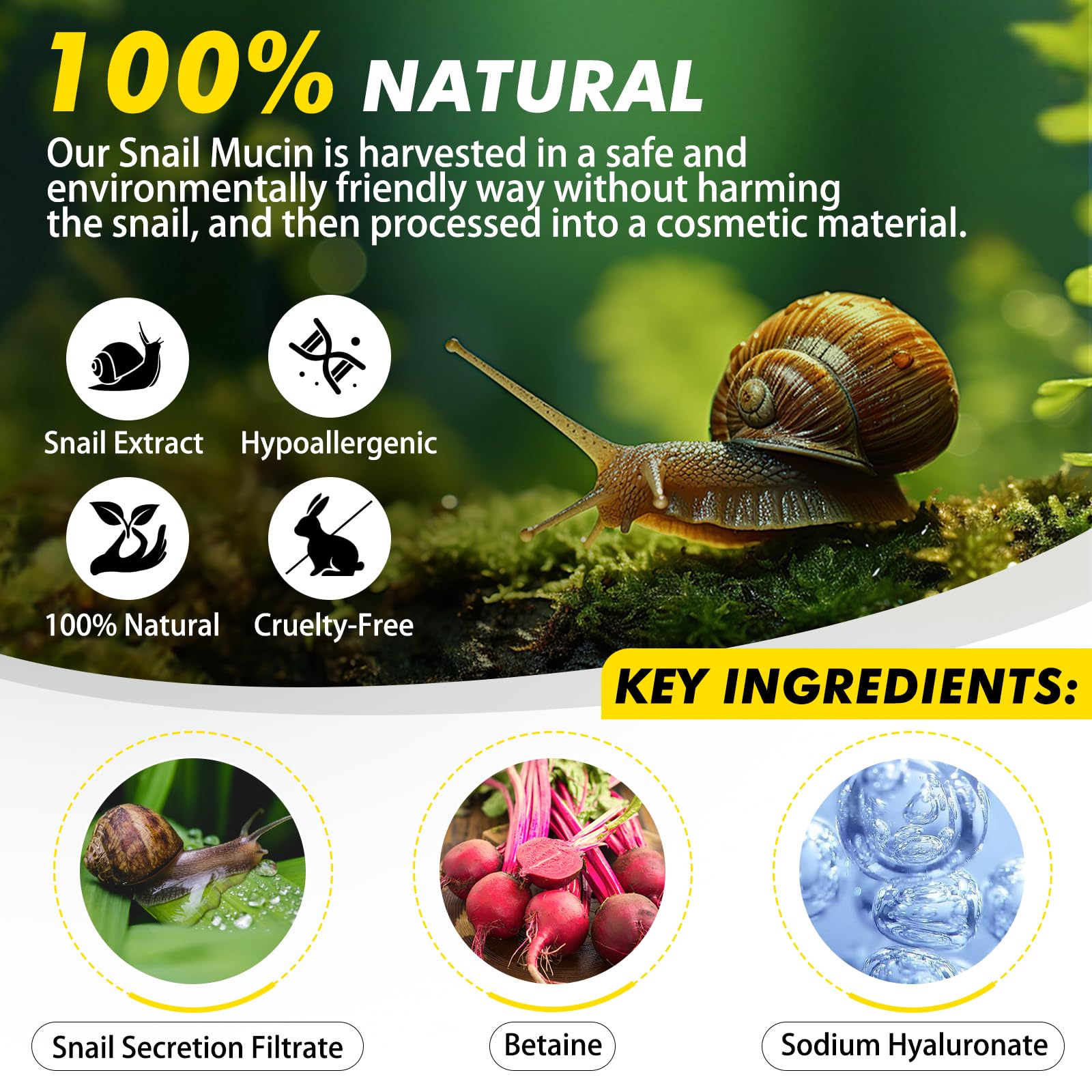 ITSDAWN Snail Mucin 92% Repair Cream 100g, Face Moisturizer Hydrating Repair Face Cream for Dry & Sensitive Skin, All Skin Types